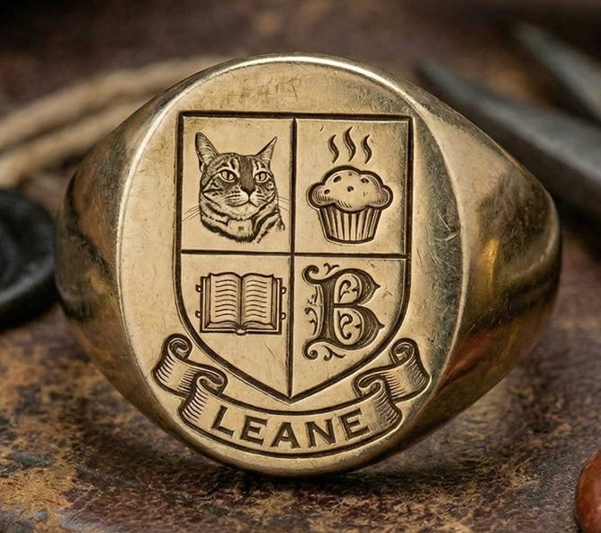 The "Crest & Anvil" Ring Secondary image