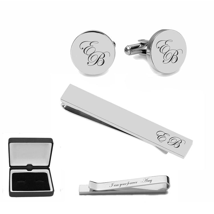 The "Sunday Best" Cufflink & Tie Clip Set