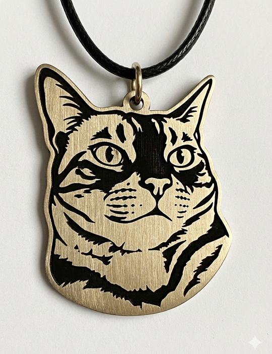 The "Artisan Feline" Portrait Charm