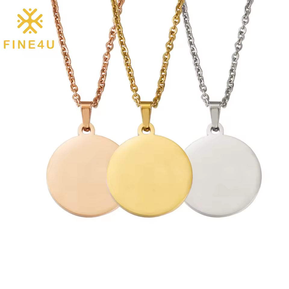 The "Full Circle" Personalised Disc Pendant Main image