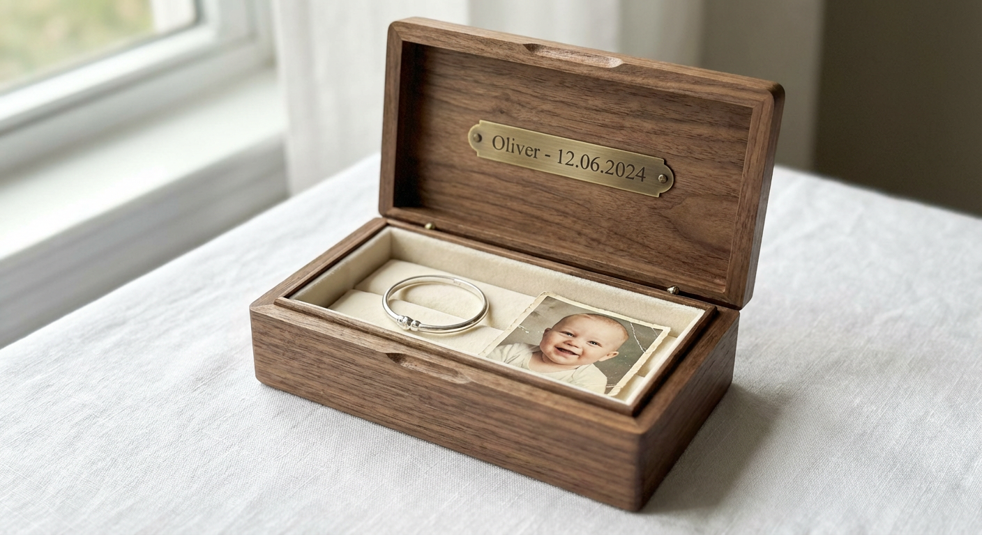 The "Little Keeper" Personalised Keepsake Box - product shot Main image