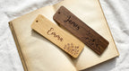 The "Page Turner" Personalised Wooden Bookmark - product shot