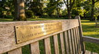 The "Sundowner" Personalised Bench Plaque - lifestyle shot