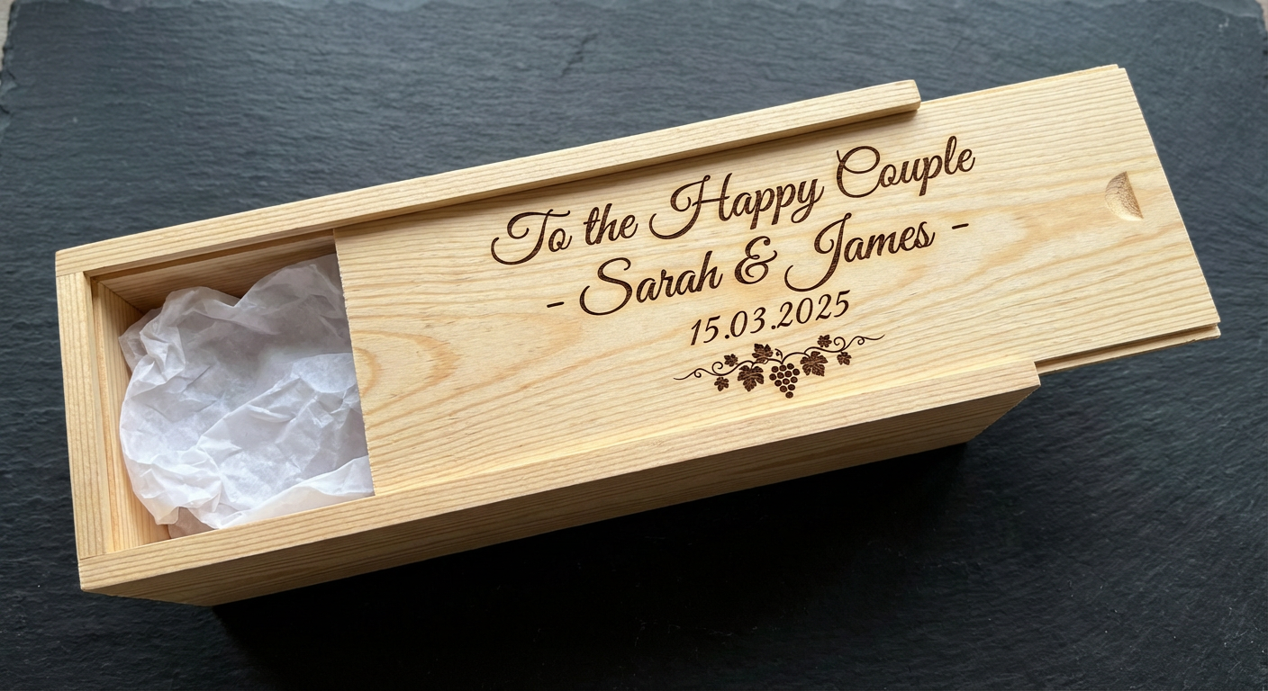 The "Toast Master" Personalised Wine Box - product shot